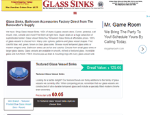 Tablet Screenshot of glass-sinks.us